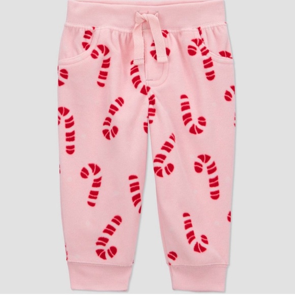 Carter’s Just One You 2 Piece Candy Cane Sweatsuit 3 Months - Picture 3 of 3